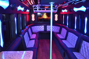 party bus expensive lounge