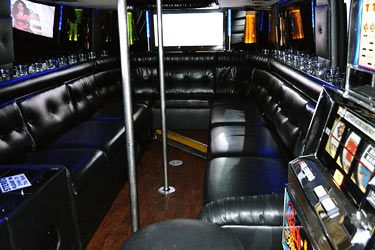 party bus rental glendale interior